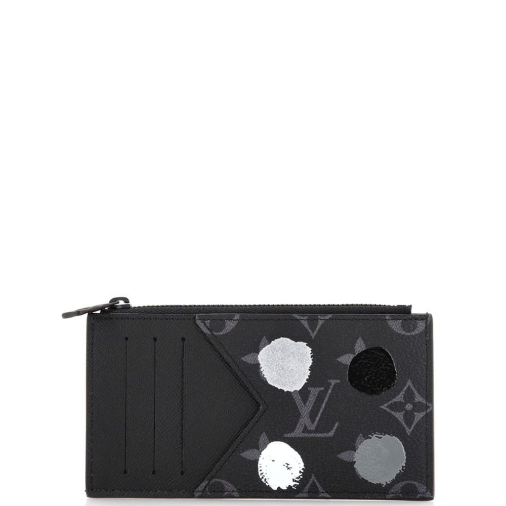 Louis Vuitton Black and Silver Card Holder